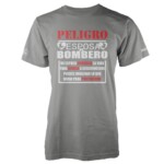 PELIGRO ESPOSA DE BOMBERO GRIS (CAMISETAS)